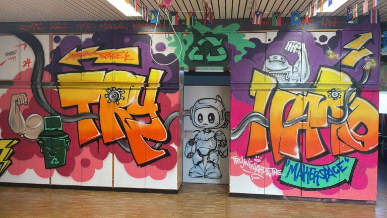 Graffiti im Makerspace